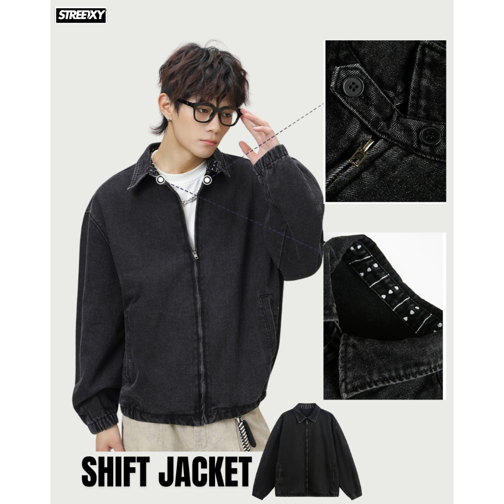 STREETXY - SHIFT แจ็คเก็ตซิปหน้า ผ้านุ่ม น้ำหนักดี ใส่ง่าย แมชง่าย เหมาะกับอากาศเย็น ๆ