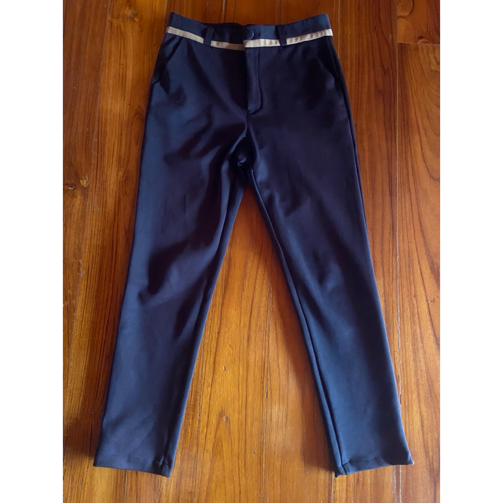 กางเกงทำงานสีดำมือสอง แบรนด์ KONG design