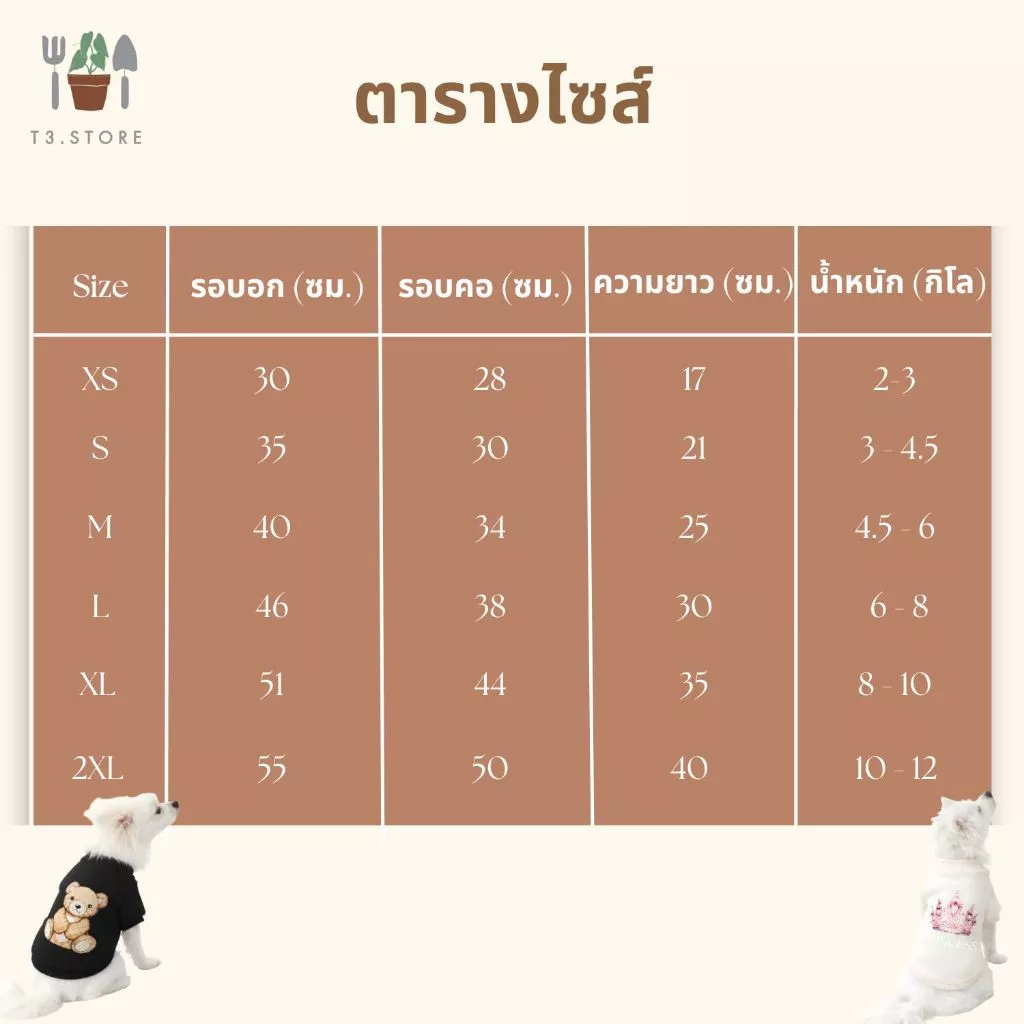 เสื้อผ้าสัตว์เลี้ยง เสื้อสุนัข เสื้อแมว ใส่สบายเหมาะกับน้องหมาและแมว ส่งสินค้าจากไทย ส่งสินค้าทุกวัน thumbnail 3