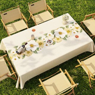 🚚ส่งจากไทย🚚ผ้าปูโต๊ะ PVC ลักชัวรีหรูหรา กันน้ำกันน้ำมันไม่ต้…