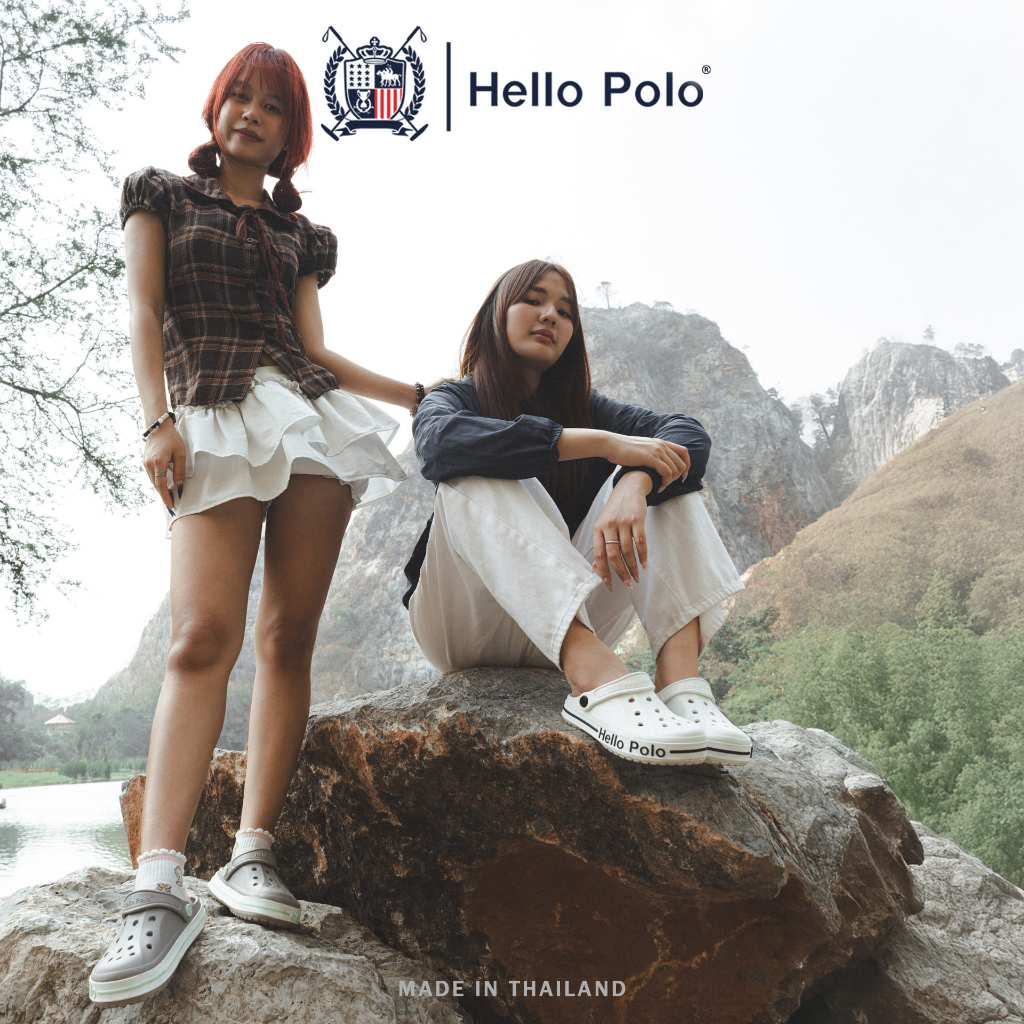 Hello Polo รองเท้าหัวโต รองเท้าแตะ EVA นุ่มเบา ใส่สบาย กันลื่น ดีไซน์สปอร์ต ระบายอากาศได้ดี HP8065 รูปที่ 4