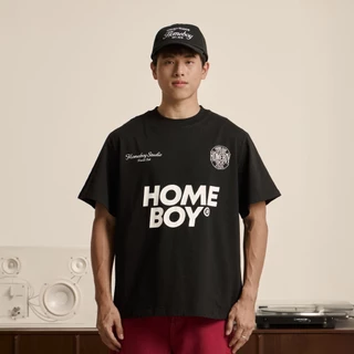HOMEBOY เสื้อOVERSIZE HB.FRIENDS.HONEST คอตตอน100% ใส่ได้ทุกวัน