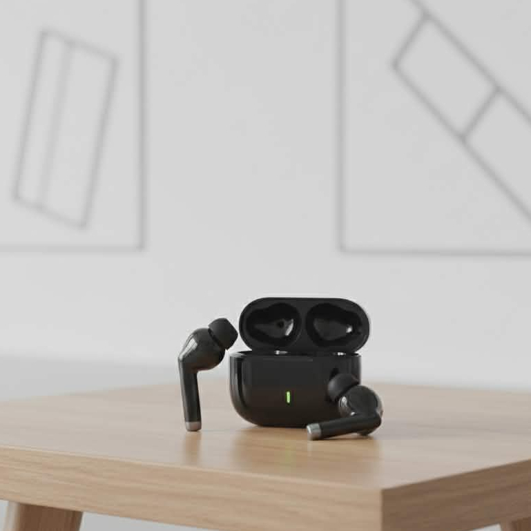 Asaki Earphone หูฟังบลูทูธไร้สาย ไมค์ชัด แบตทน ใช้งานรวม 21 ชม. รุ่น AK-BUDS LITE