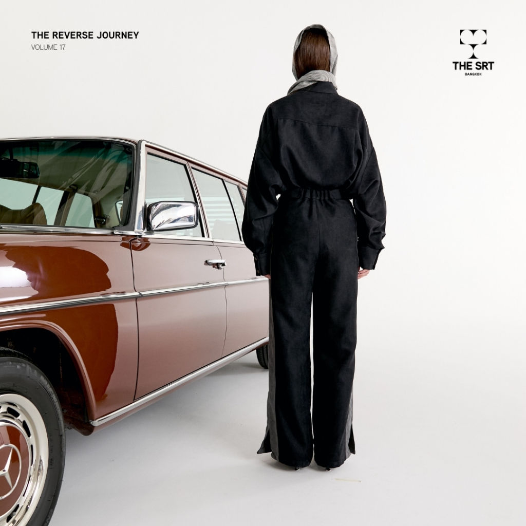 The SRT X17 (TPN309) Velvet Pants กางเกงเอวสูงขายาวทรงกระบอกตรงผ้ากำมะหยี่ — صورة 3
