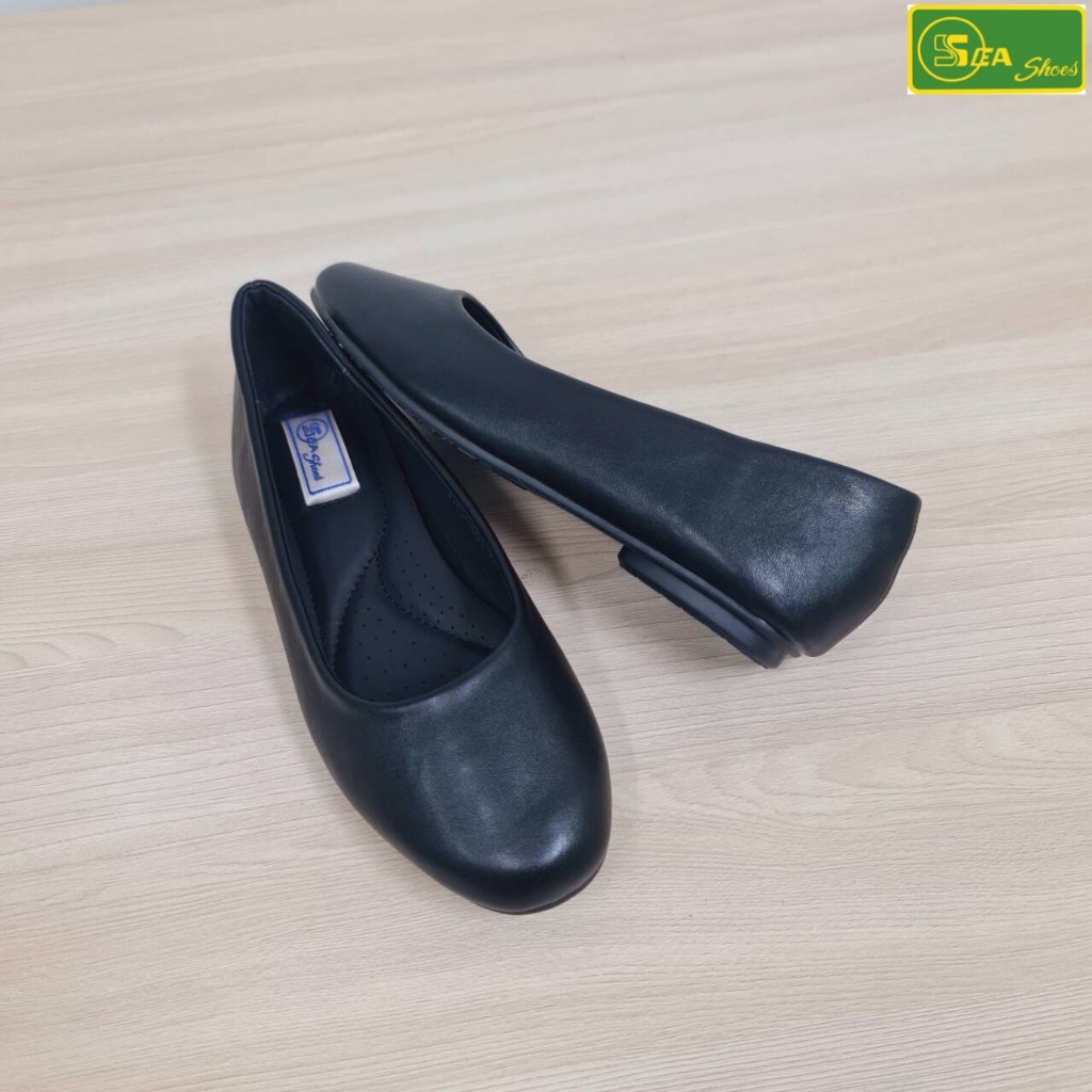 SEA Shoes(ซีชูส์) 9556-6001 รองเท้าคัทชู ดีไซน์เรียบหรู  ใส่ทำงาน