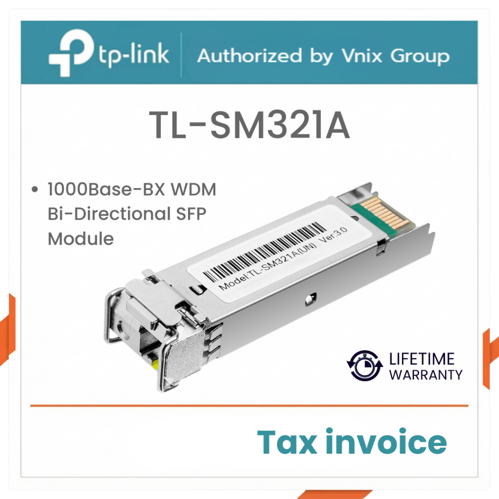 Tp link TL-SM321A 1000Base-BX WDM Bi-Directional SFP Module By Vnix Group