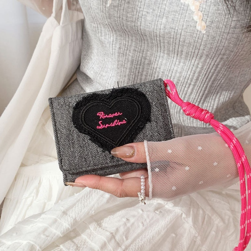 Miss_J พร้อมส่งจากกทม🎀กระเป๋าสตางค์ผ้าควิลท์สีพื้น ดีไซน์ทันสมัยสำหรับผู้หญิง ใส่โทรศัพท์มือถือได้ - รูปที่ 5