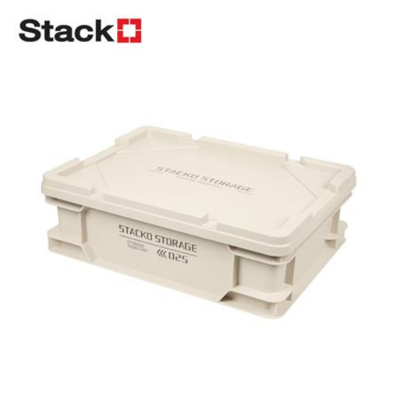 กล่องเก็บของ STACKO GLAM 2025 40.5X30X13 ซม. สีเบจ