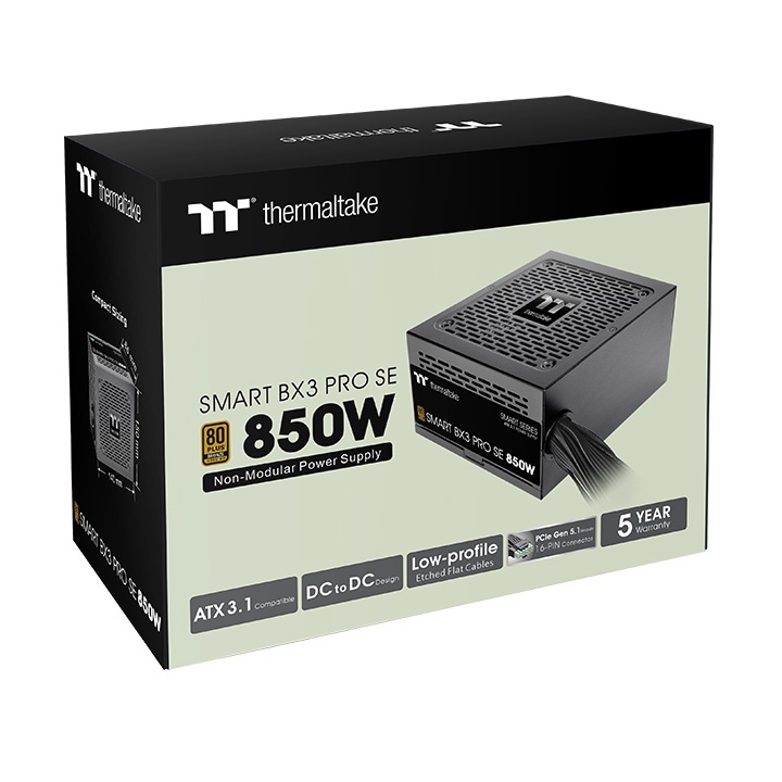 PSU THERMALTAKE SMART BX3 Pro SE  650W 750W 850W (ATX 3.1) PCIE 5.1  POWER SUPPLY (80+ BRONZE)