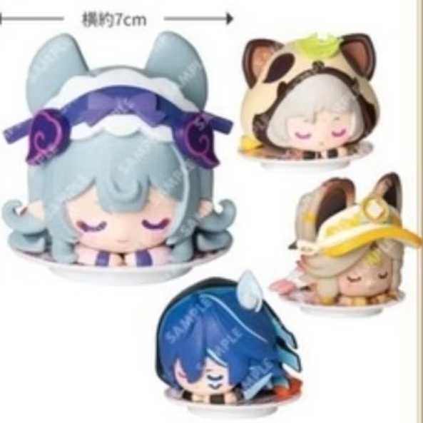 Genshin x sushiro งานคอลแลปญี่ปุ่น mini figure complete set(ororon,mizuki,kachina, sayu)