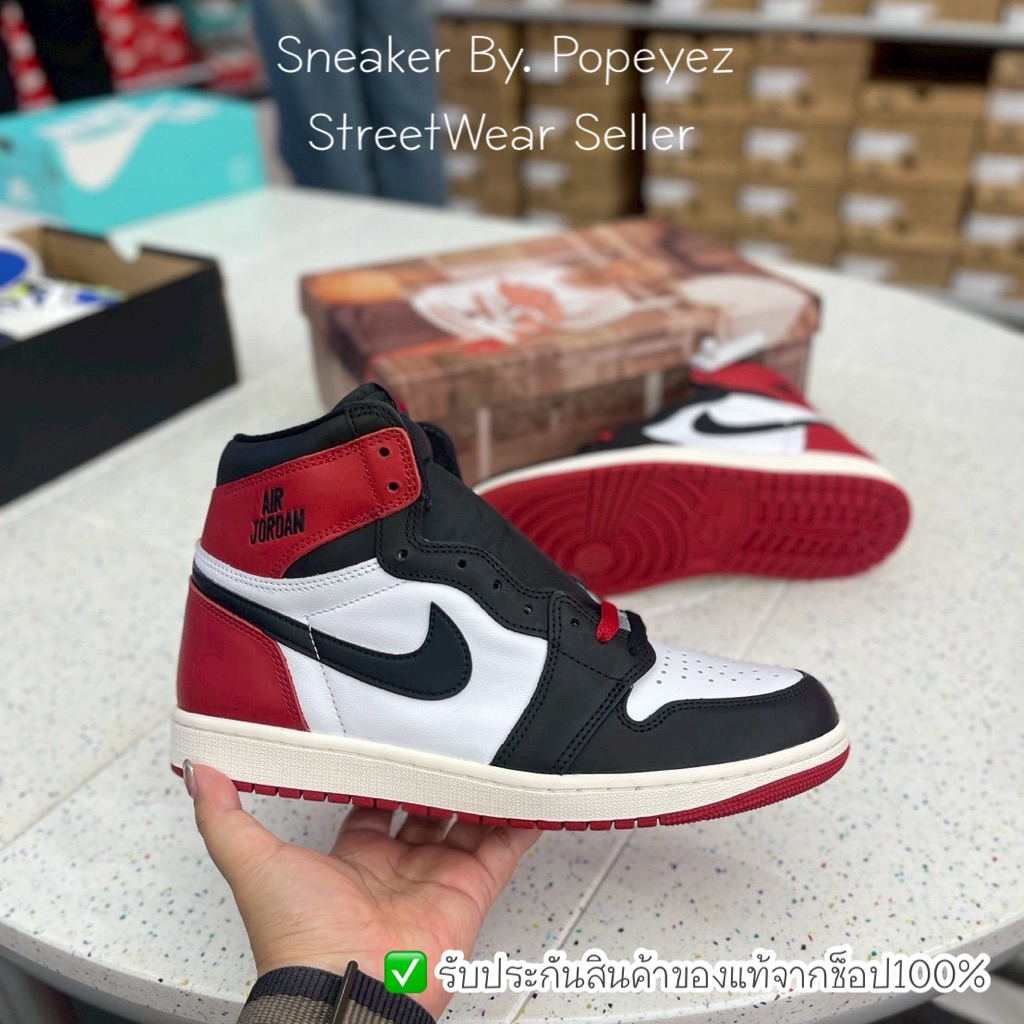 Air Jordan 1 Retro High OG Black Toe Reimagined / Dz5485-106 ไนกี้ รองเท้าผู้ชาย