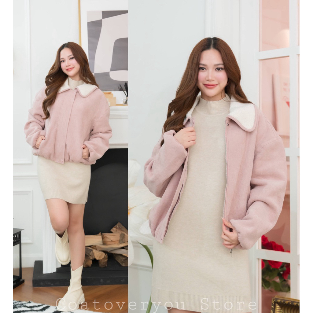 pastel series suede jacket - รูปที่ 2