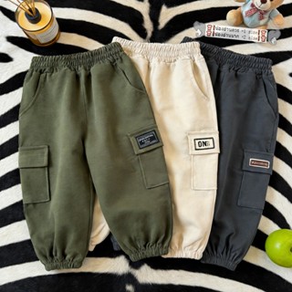 กางเกงเด็กผู้ชาย กางเกงคาร์โก้เด็กผู้ชาย แฟชั่นหน้าร้อน ระบา…