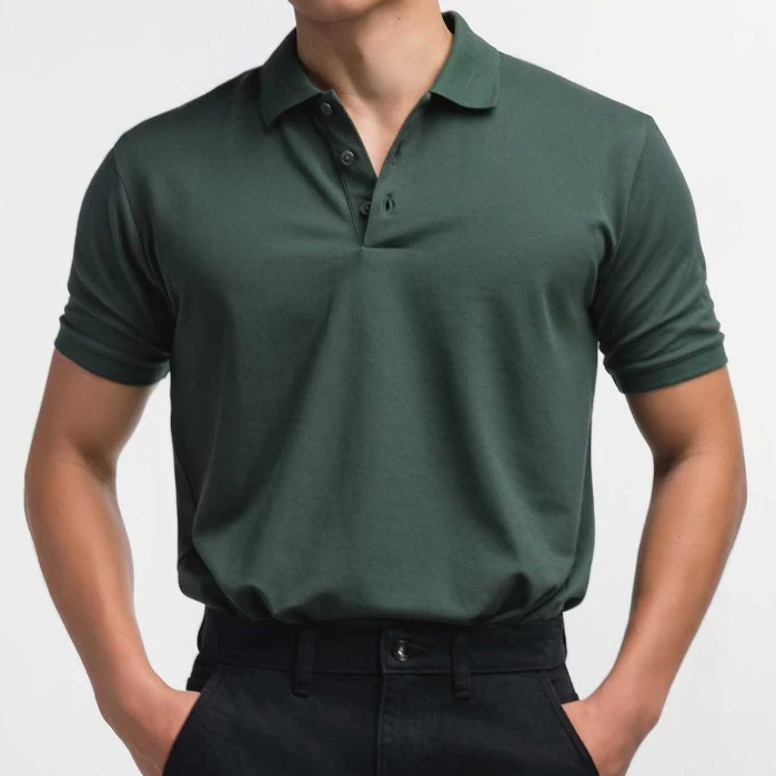 era-won เสื้อโปโล แขนสั้น ทรงสลิม Polo Shirt สี Tony Green