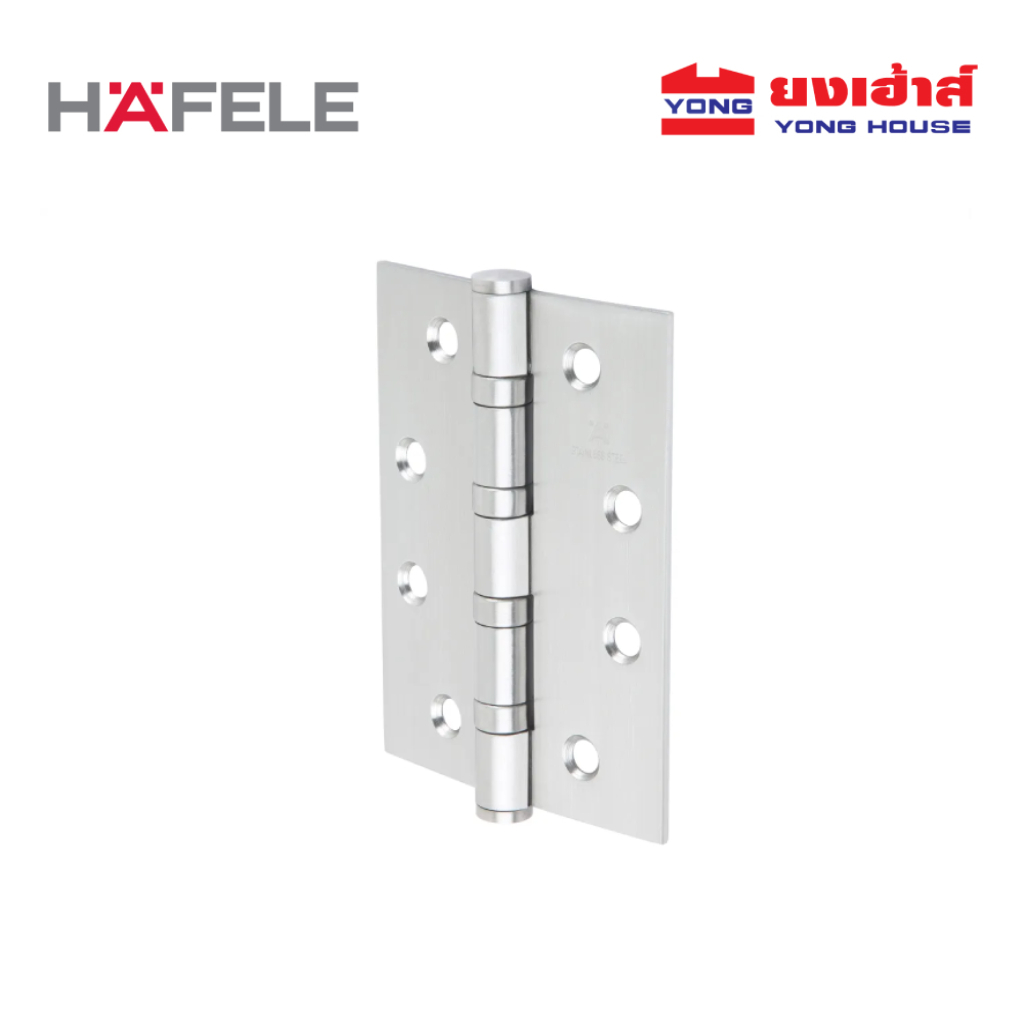 HAFELE บานพับสแตนเลสผีเสื้อ 4"x3"x2.5 มม รุ่น 483.02.452 สีสเเตนเลส รุ่น 483.02.453 สีดำ (3P)