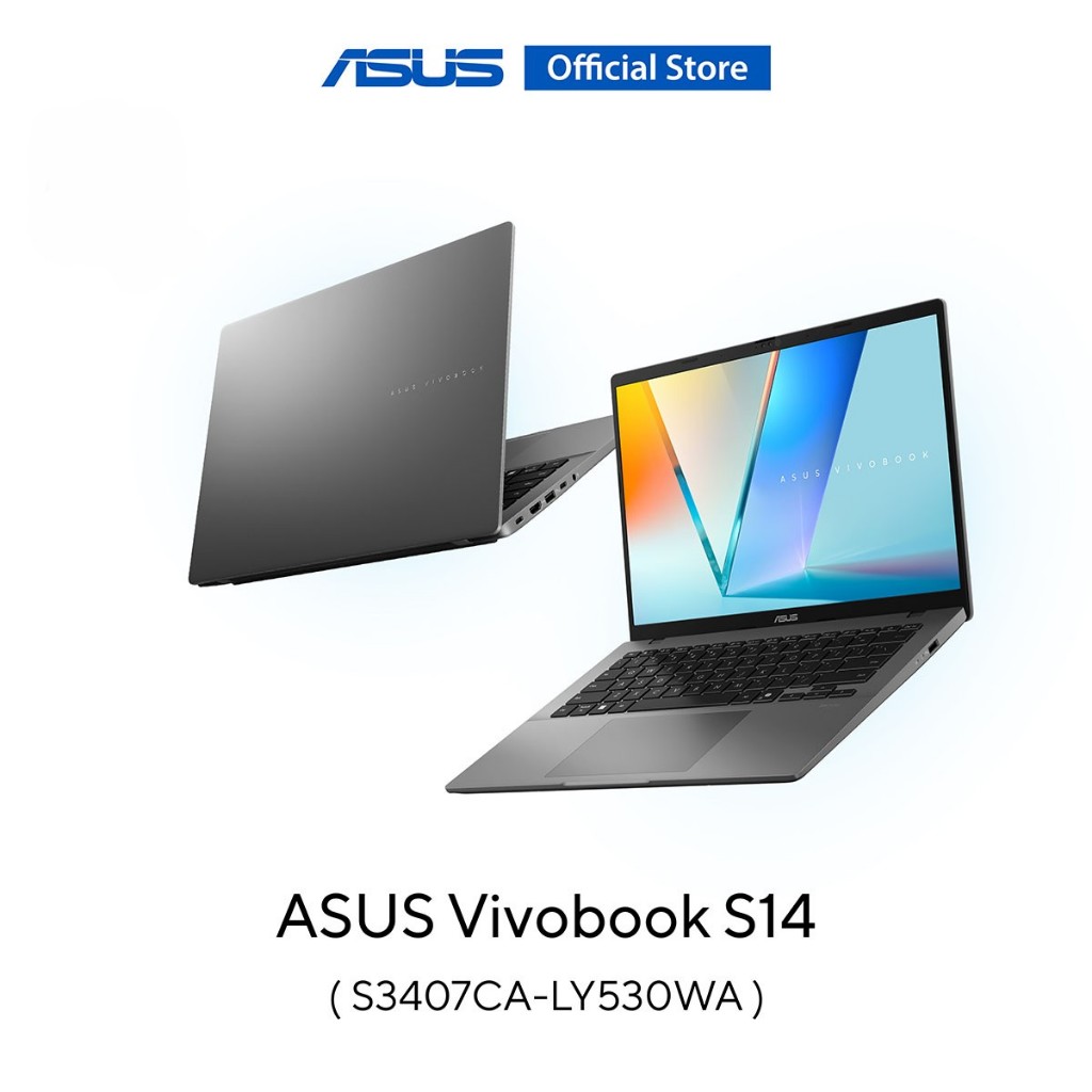 ASUS Vivobook S14 (S3407CA-LY530WA) 14" (1920x1200) 16:10, U5-225H 1.7G, 16GB, 512GB SSD, W1