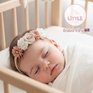 ที่คาดผมเด็กแรกเกิด0-12เดือน(รุ่นlittle flowers crown)พร้อมส…
