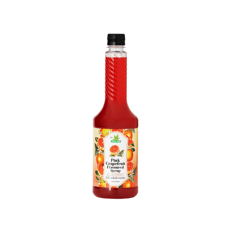 เนเจอร์เทส แบบขวด น้ำเชื่อมไซรัป พิ้งค์ เกรปฟรุต ขนาด 750 ml.