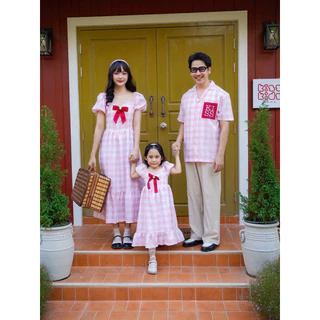 ชุดครอบครัว รุ่นSweet pink (รหัส 243)