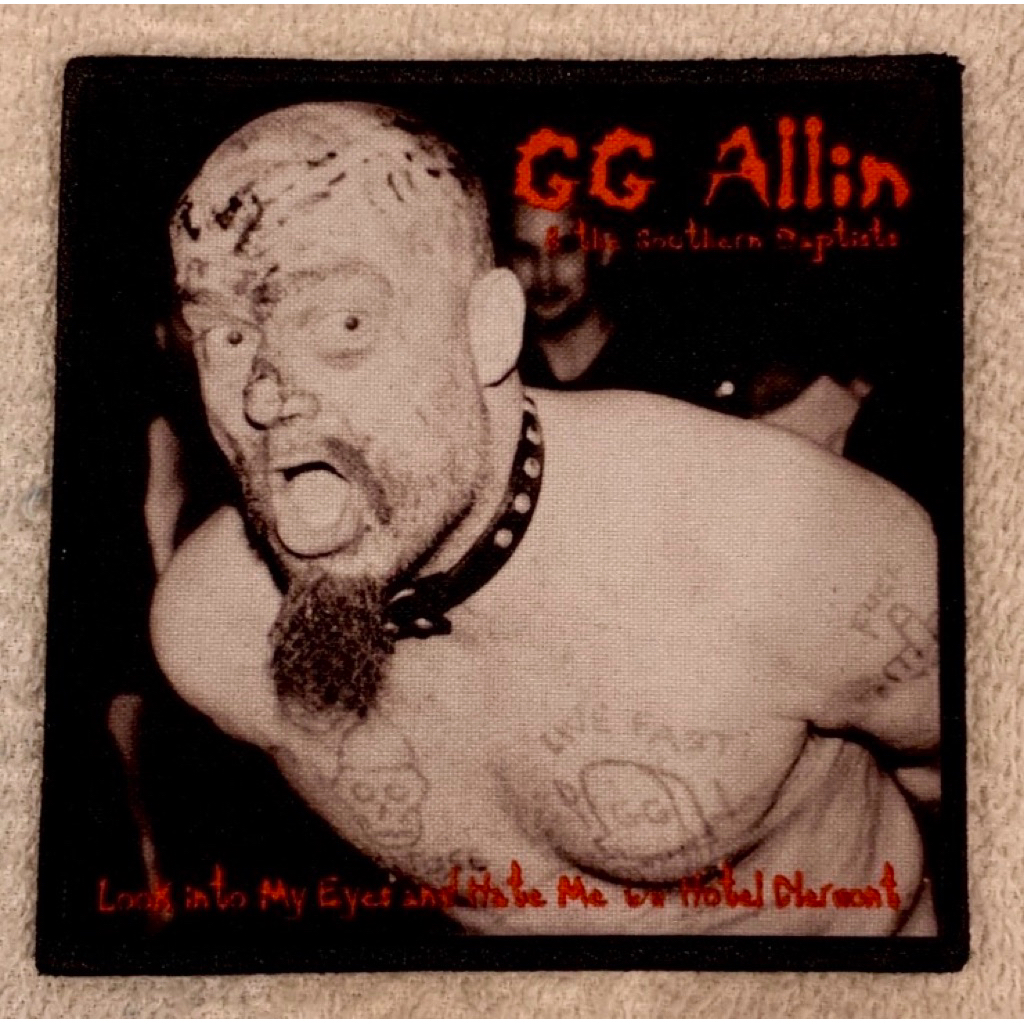 Punk Band💀Patch ติดเสื้อ GG Allin (Small Patch)🔥