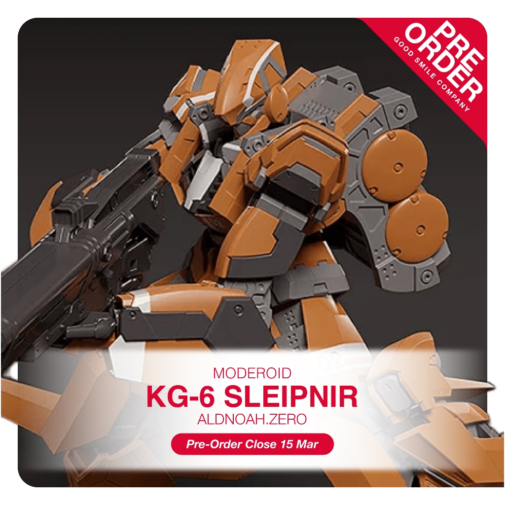[PreOrder] MODEROID - ALDNOAH.ZERO_KG-6 Sleipnir (Plastic Model Kit)