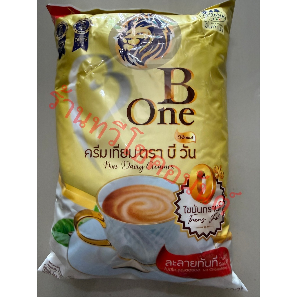 1,000 กรัม ผงครีมเทียม B One ละลายง่าย กลิ่นหอมนม