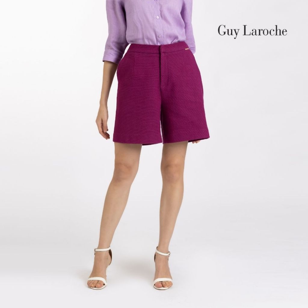 Guy Laroche Business Pants Short กางเกงทำงาน - สีม่วง GCA6VI
