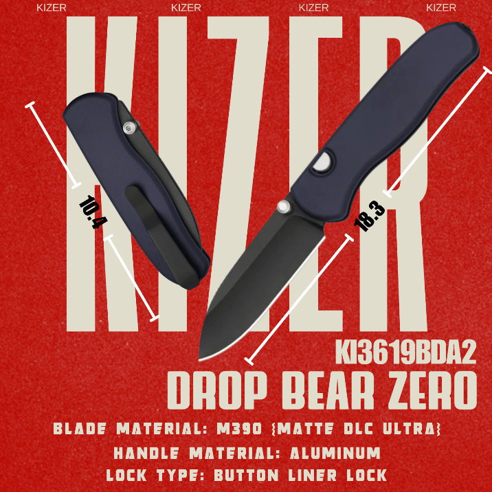 Kizer Drop Bear Zero | M390 | Aluminum | Ki3619BDA2 ร้าน Tamashi bkk ของแท้