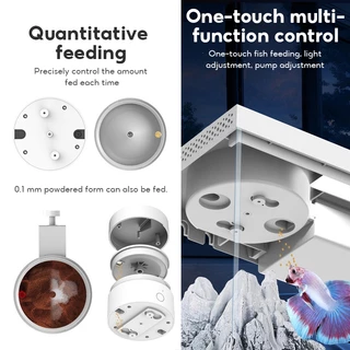 MeeGoo ตู้ปลาอัจฉริยะ 5L Smart Fish Tank ควบคุมการให้อาหารอัตโนมัติ มีระบบกรอง ปั๊มน้ำ ควบคุมAPP