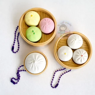 Bao Bun Clicker ซาลาเปาฮีลใจ คลิกได้1-3ปุ่ม พวงกุญแจ คลายเครียด กึ่งแฮนด์เมด