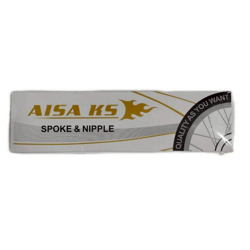 AISA KS SPOKE & NIPPLE ( 9x184 )