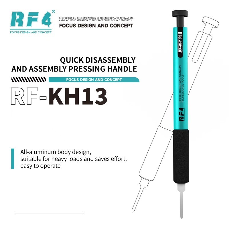 ด้ามจับใบมีดถอดประกอบเร็ว RF4 RF-KH13 KH13A สำหรับถอดชิป IC บนเมนบอร์ดโทรศัพท์มือถือ