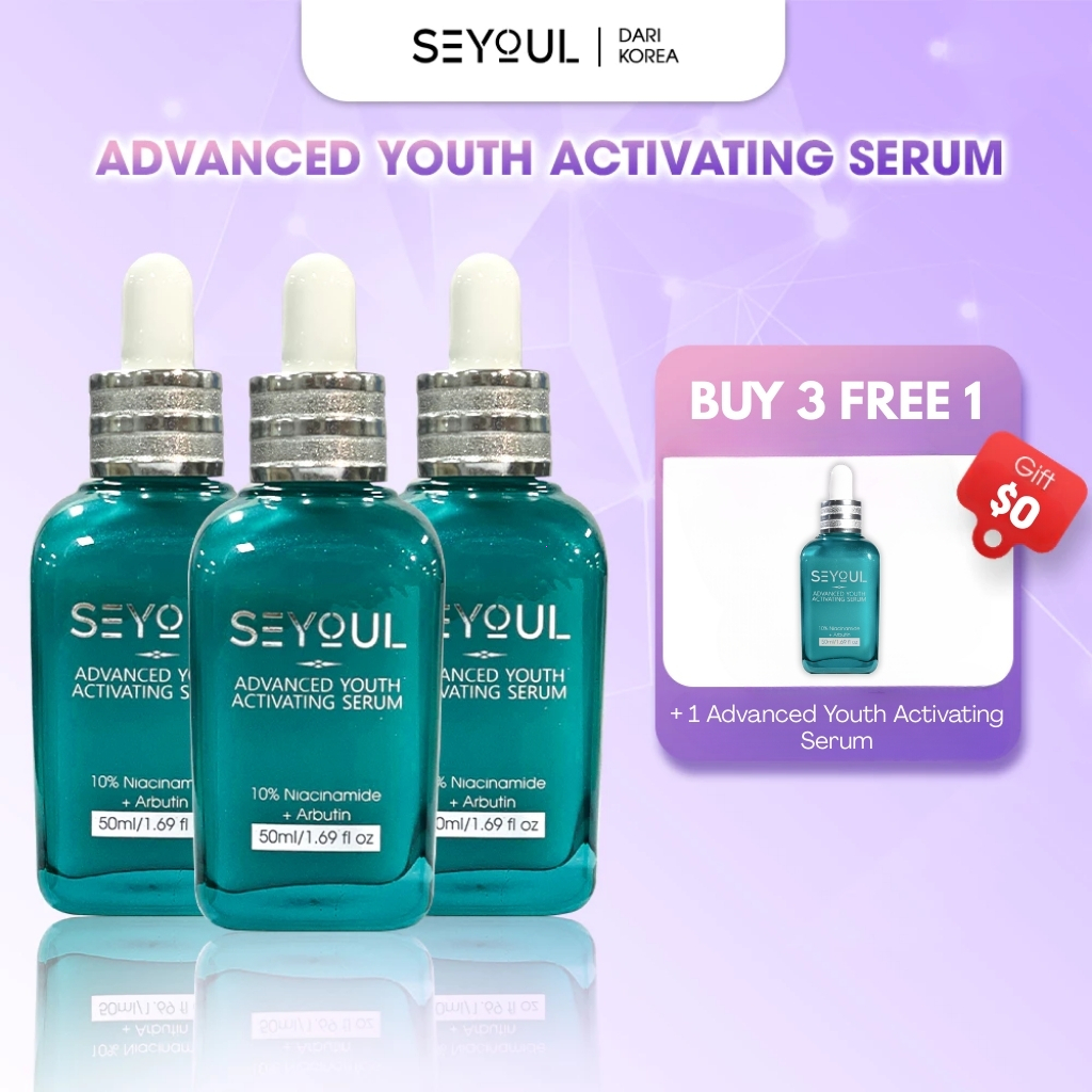 🎁【 ซื้อ 3 แถม 1】🔥เซรั่ม SEYOUL Advanced Serum เอสเซ้นส์บำรุงผิว ลดเลือนฝ้า กระ จุดด่างดำ เติมความชุ่มชื้น ฟื้นฟูผิว 50ml