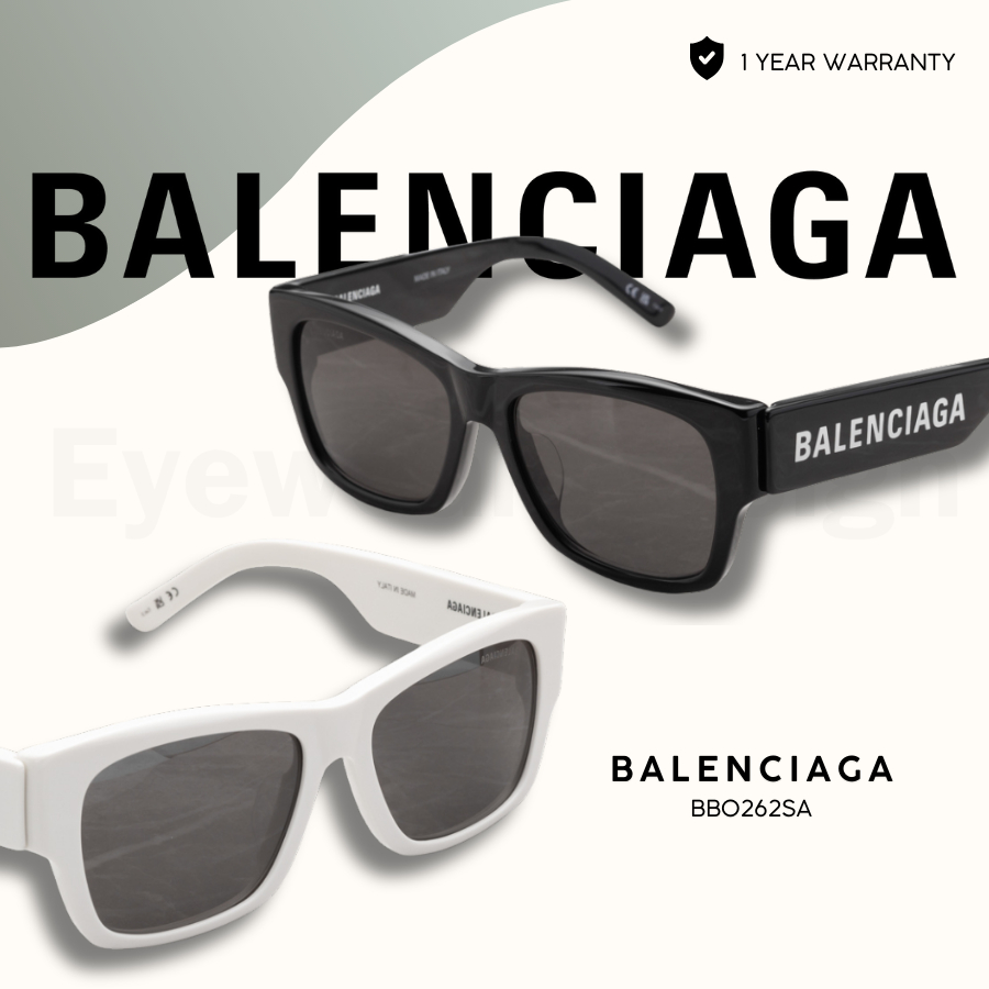 แว่นกันแดด BALENCIAGA MAX SQUARE AF BB0262SA ของแท้ 100% พร้อมอุปกรณ์