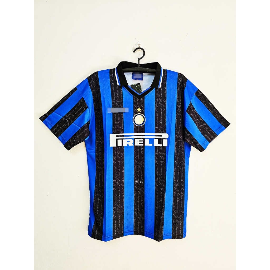 เสื้อทีมอิNเตอร์ มิลาN ปี 1996-97 (งานย้อนยุคเกรดพรีเมี่ยม)
