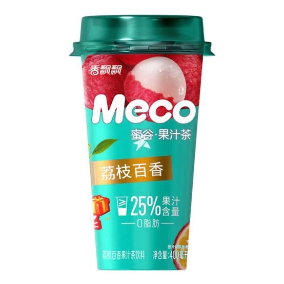 ชาผลไม้ Meco กลิ่นลิ้นจี่และเสาวรส (Meco Lychee & Passion Fruit Tea)