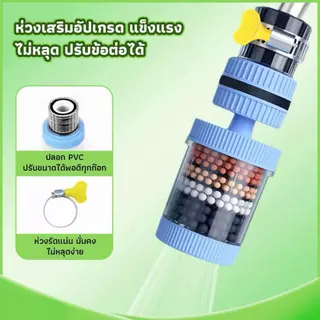 ซื้อ 1 แถม 1! ตัวกรองน้ำสำหรับก๊อกน้ำ เหมาะสำหรับใช้ในครัว ป้องกันน้ำกระเด็น และหมุนได้ 360°