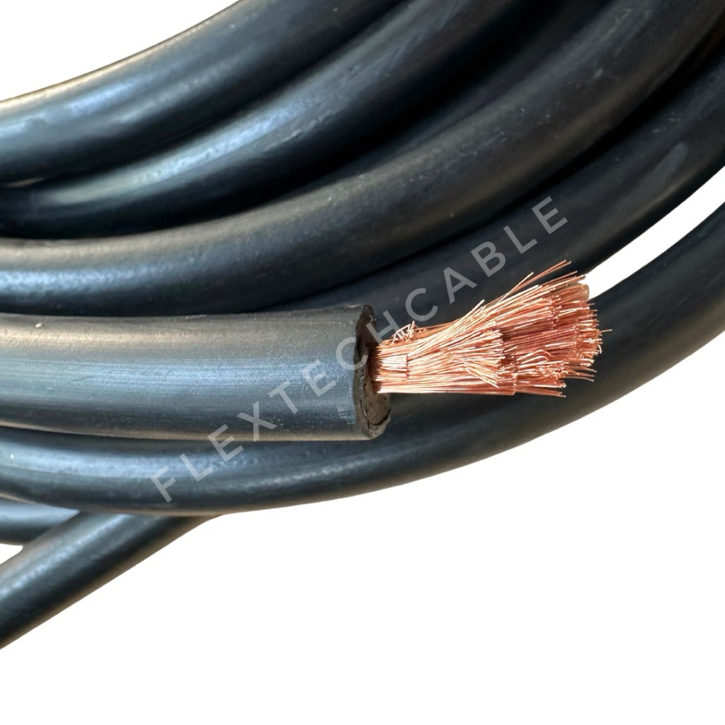 สายเชื่อมทองแดงแท้ ขนาด 35 sq.mm 1000/0.12 - สีดำ (Welding Cable)
