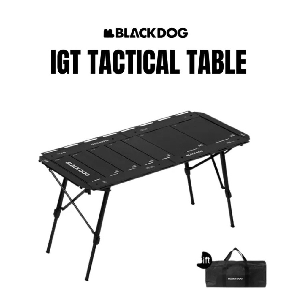 Blackdog Tactical Aluminium Table IGT Unit โต๊ะปรับระดับสูงต่ำได้ สำหรับใส่เตา ขนาด 5 Unit