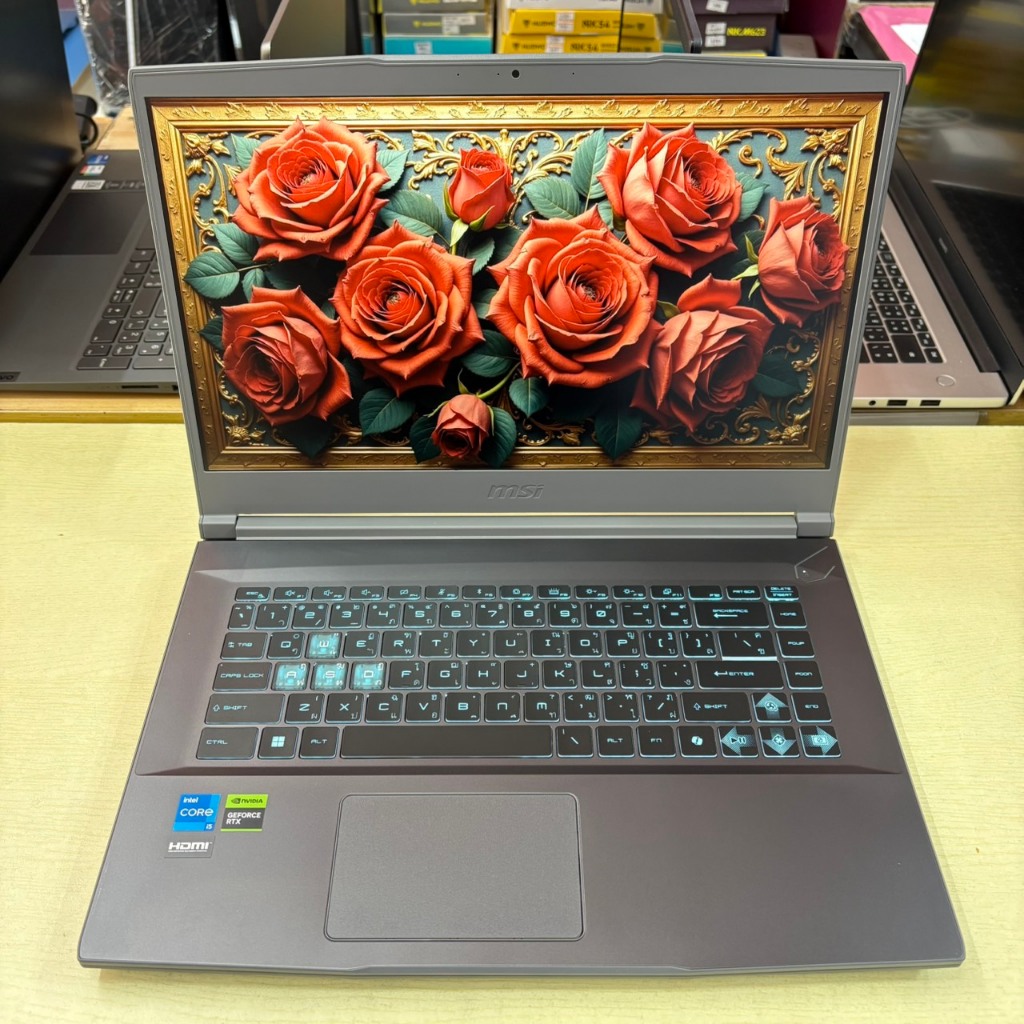 MSI  THIN 15  B12UCX – 1428TH  ประกันศูนย์ 26/08/2026  สภาพเครื่อง  95%