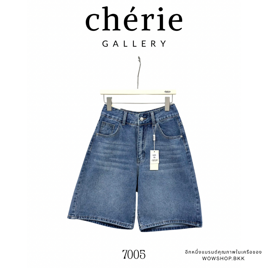 WOWSHOP CR7005 ขาสามส่วน ยีนส์ไม่ยืด สียีนส์ ความยาวกำลังดี ใส่ได้บ่อย ไม่มีเอ้าท์