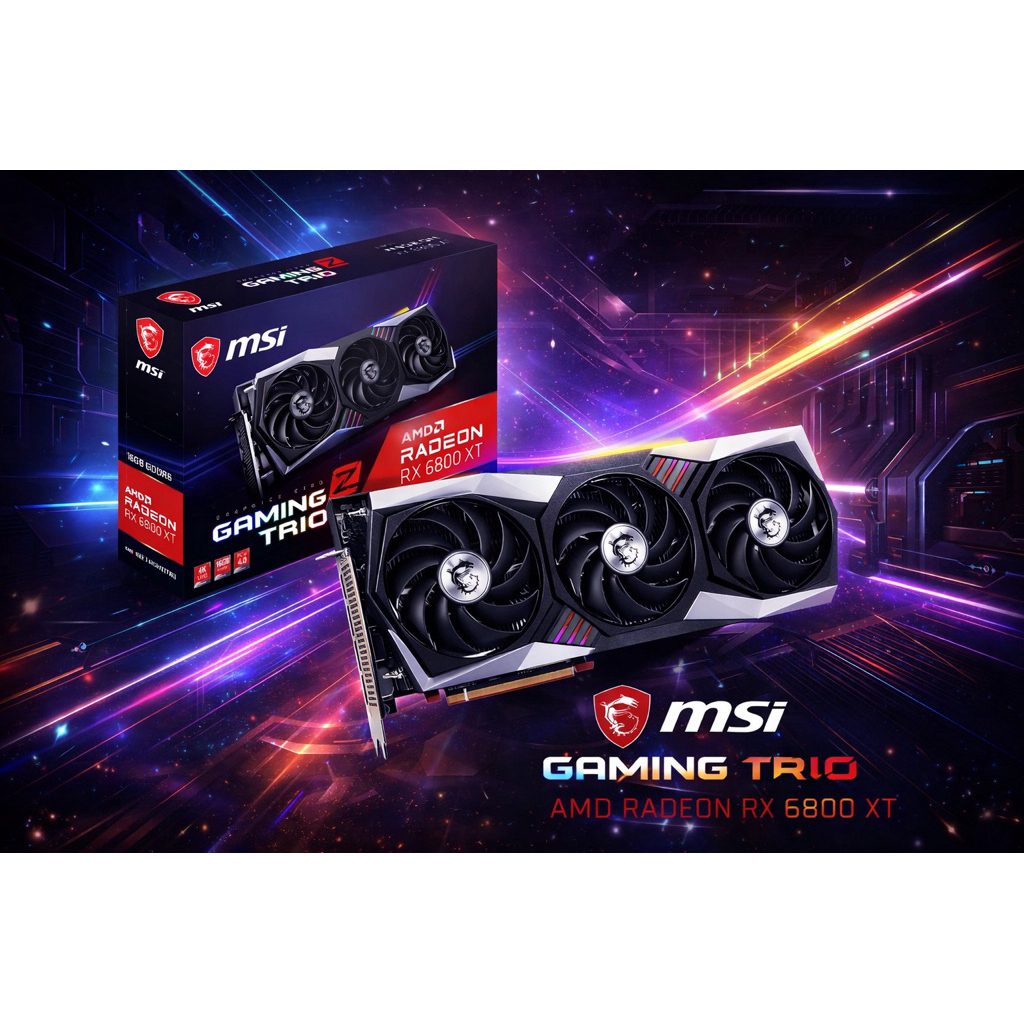 การ์ดจอ MSI RX 6800 XT GAMING Z TRIO 16GB