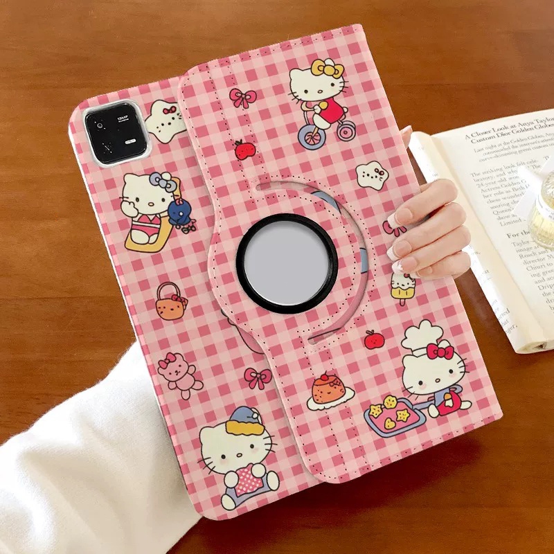 จัดส่งทันที เคสไอแพด การหมุน 360° Hellokitty Pro13 Air5 Air7/6 11 Gen12 การ์ตูน เคสiPad Gen6 9.7