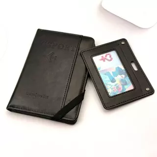 ผู้หญิงผู้ชาย RFID Vintage ธุรกิจหนังสือเดินทางครอบคลุมผู้ถือ Multi-Function ID Bank การ์ดกระเป๋าสตางค์หนังอุปกรณ์เสริมท