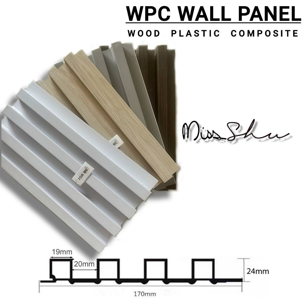 ไม้เทียมตกแต่งผนัง ไม้ระแนง  WPC  WALL PANEL ภายใน