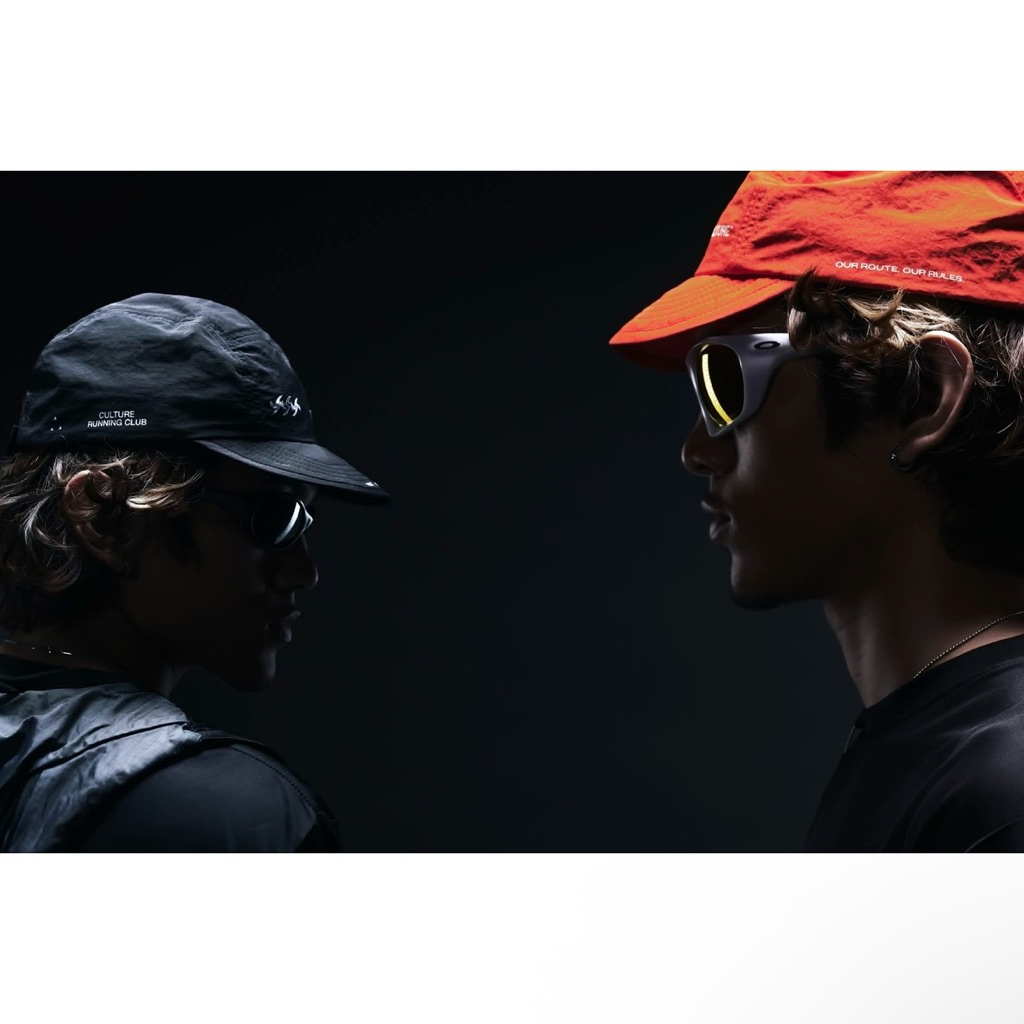 (ของแท้100%) พร้อมส่ง  : Culture Running Club Running Cap Black/ Orange