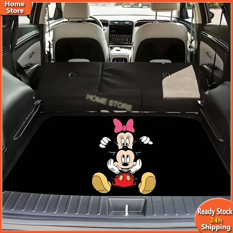 แผ่นรองท้ายรถอุปกรณ์เสริมรถ แผ่นฝุ่นรถยนต์ ไม่ทิ้งรอย เหมาะกับทุกรุ่นรถ