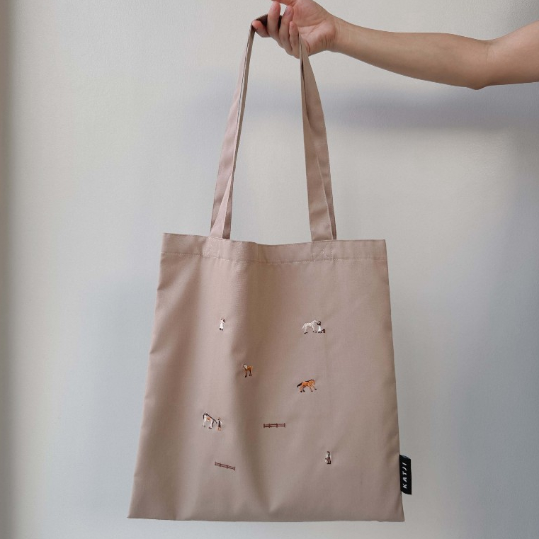 (ดูCODEที่หน้าร้านค้า) katji / พร้อมส่ง Tote bag กระเป๋าย่าม : ปักลาย - รูปที่ 5