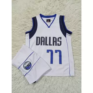 เสื้อบาสเก็ตบอลเด็ก+กางเกง เบอร์77 NBA DALLAS Mavericks ใหม่ล่าสุด