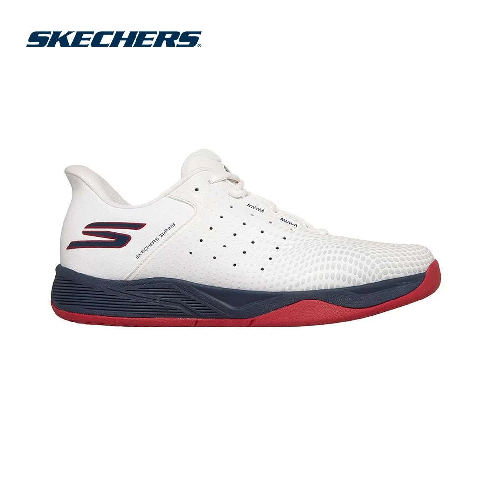 Skechers สเก็ตเชอร์ส รองเท้าแบดมินตันผู้ชาย Men Slip-Ins GO Pickleball Viper Court Reload Shoes - 246101C-WNVR (latest)
